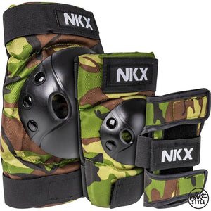 Nkx Kids 3-Pack Pro Protective Gear - Knee Pads Elbow And Wrist Guards
