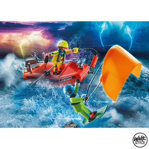 Playmobil 70144 Rescue At Sea: Kitesurfersrescue With Boat